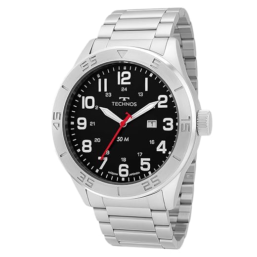 Relógio Technos Masculino Militar Prata - 2115NAO/1P