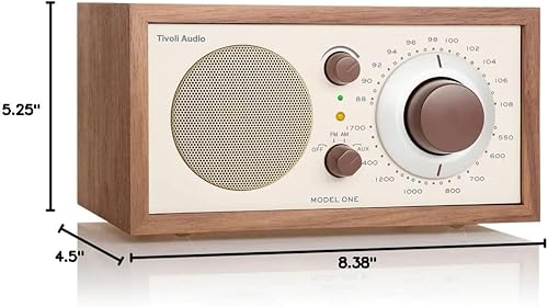 Miniatura 6 de Tivoli - Radio de mesa AM FM, audio Model One WalnutBeige