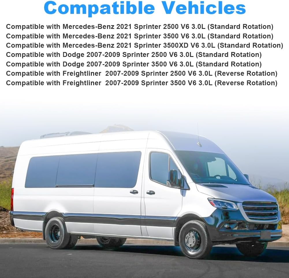 Engine Cooling Fan Clutch Compatible with Mercedes-Benz Sprinter 2500 3500 3500XD 2021, Dodge Sprinter 2500 3500, Freightliner Sprinter 2500 3500 2007 2008 2009 Replace 46105, 8301, 0002007323