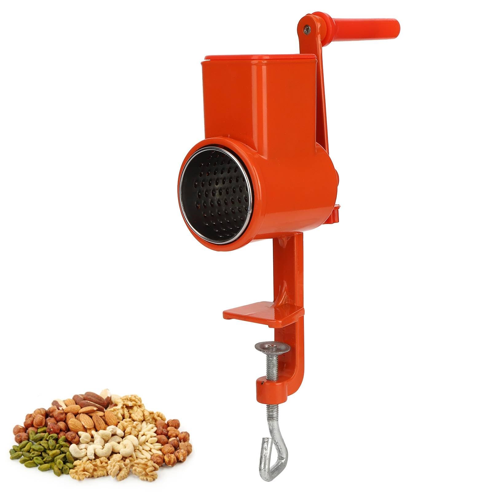 Molino de grano, manivela Manual de aleación de aluminio, máquina trituradora de grano, molino de molienda de maíz premium para nueces, maíz, trigo, avena