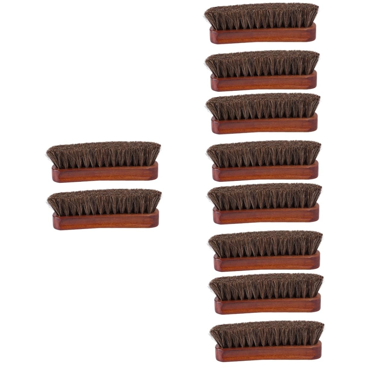 GALPADA 10piezas Cepillo De Cerdas para Limpieza De Calzado para Pulir y Zapatos Diseño Ergonómico y
