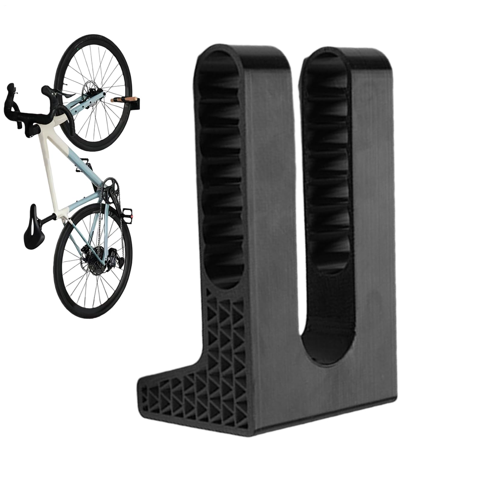 Soporte de pared vertical para bicicleta con gancho resistente de garaje