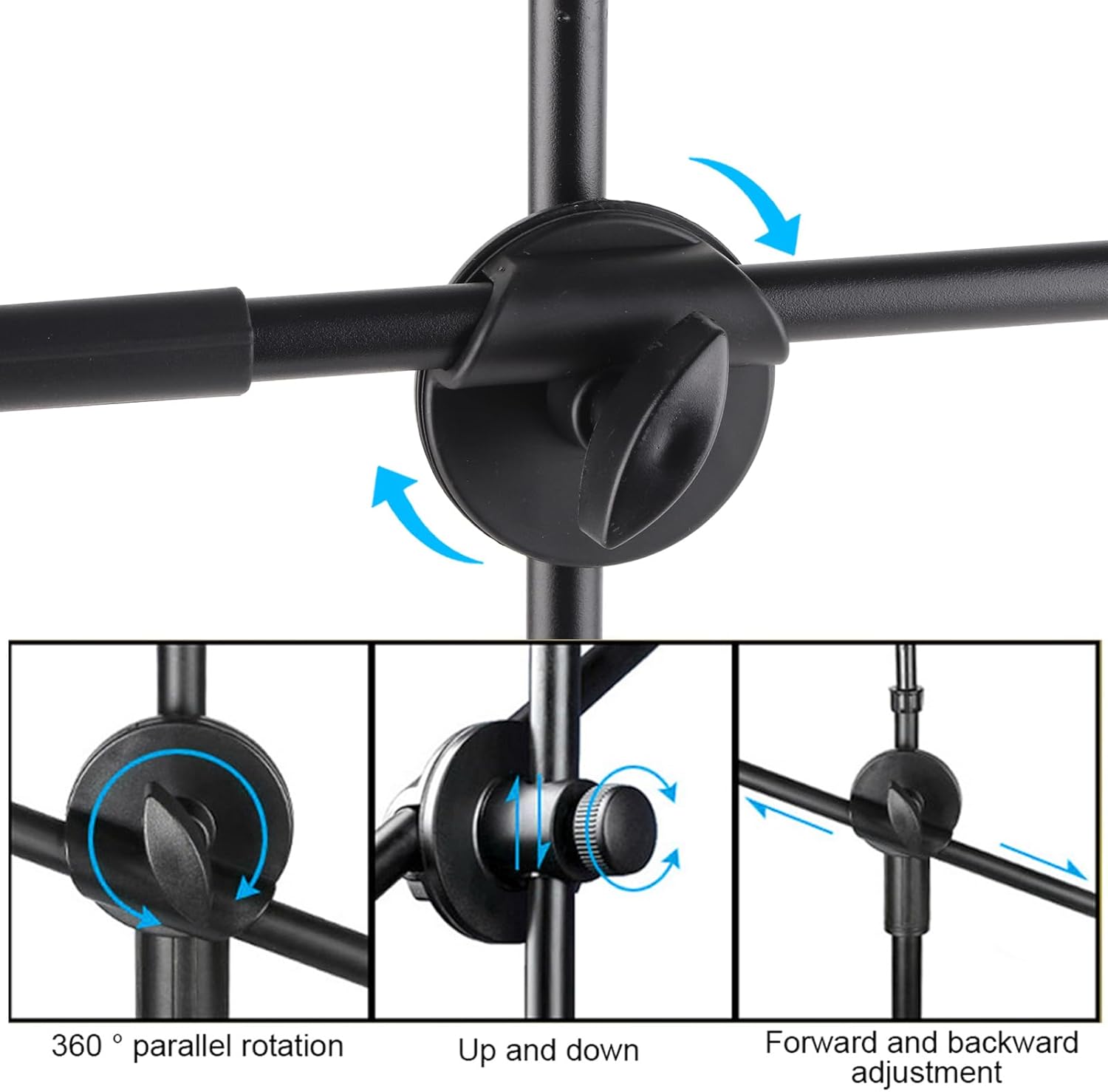 Desktop Photography Phone Holder, Arm Bracket Stand Extendable Cell Phone Tripod Stand for Photo Video Fill Light