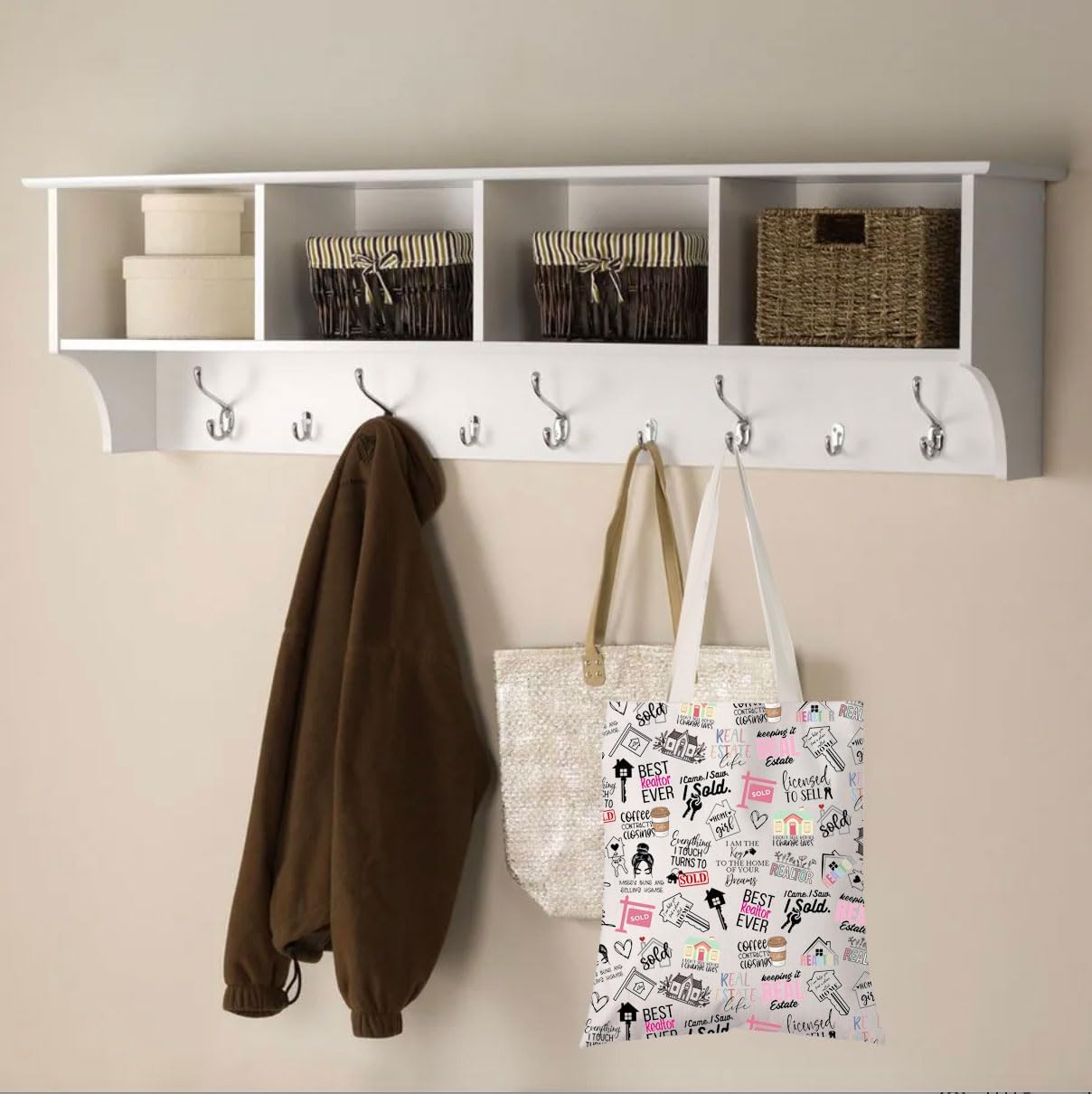 WCGXKO Realtor Gift Tote Bag Real Estate Agent Gift For Women - Image 3