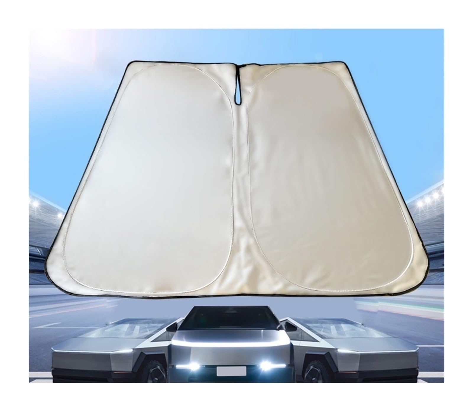 Parabrezza Per Tesla per Cybertruck 2024-2025, parasole per finestrino anteriore, parasole per parabrezza, parabrezza pieghevole Parasole Auto