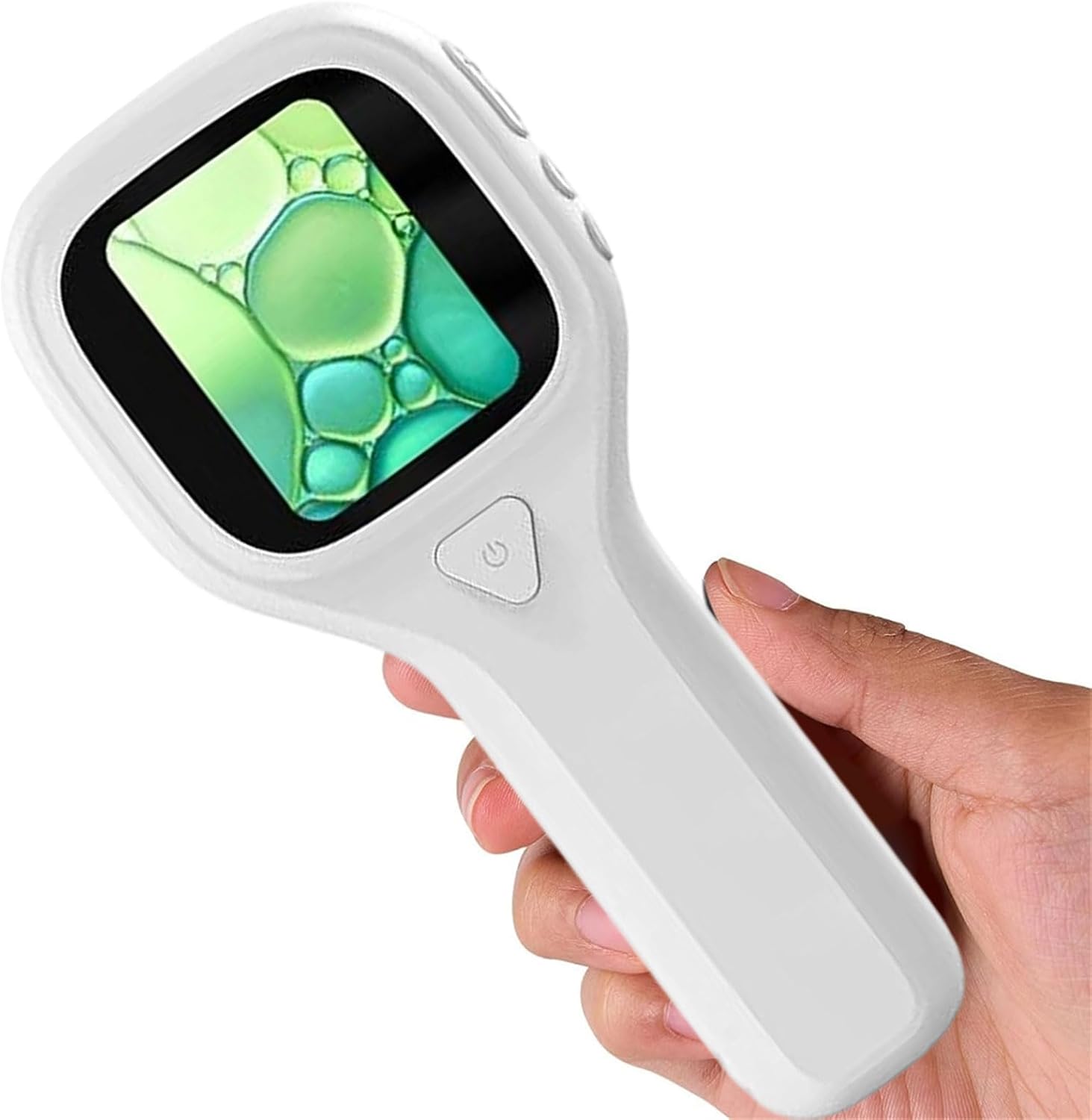 500X Magnification Handheld Microscope Compact Design 6 Adjustable LED Lights LCD Screen for Coin Plant Study Handheld Microscope for Link