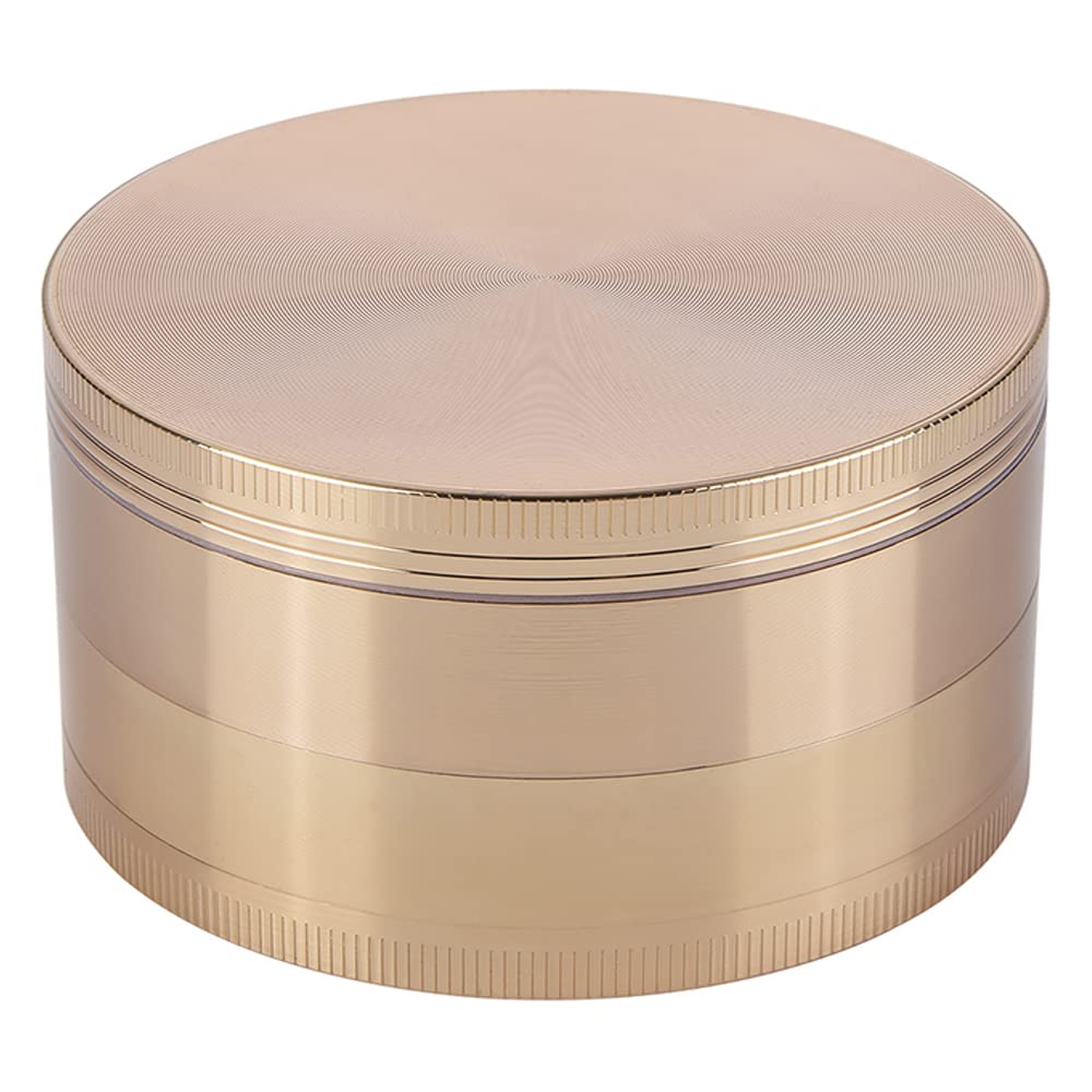 CANNABMALL 3 Inch Crusher Large Gold - 4 Layers Gold