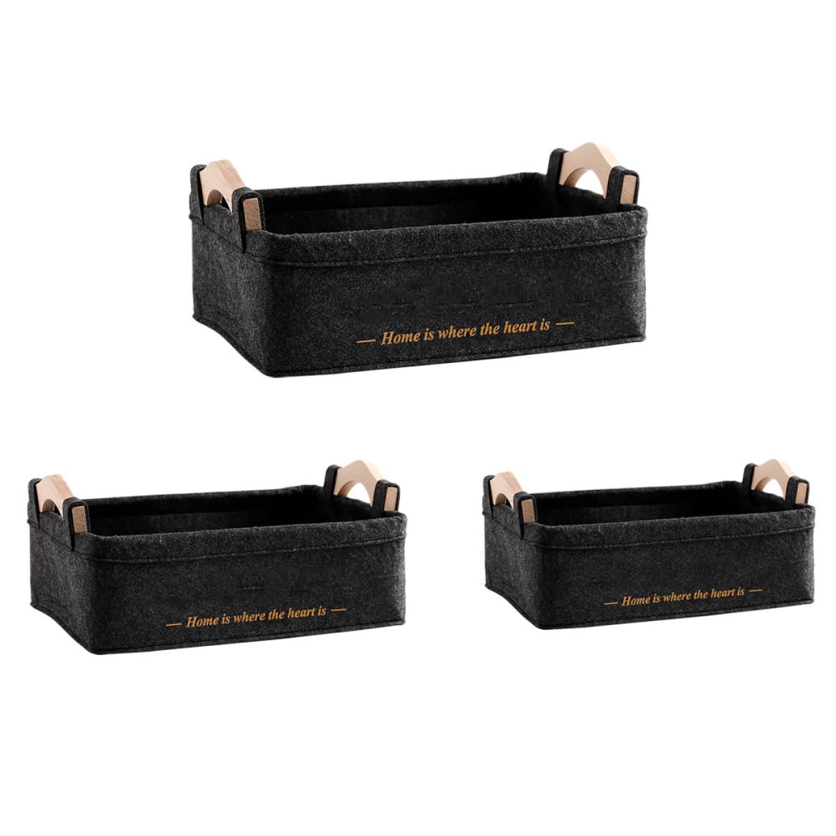 Panier en feutre pliable à grande capacité pour organisation de maison