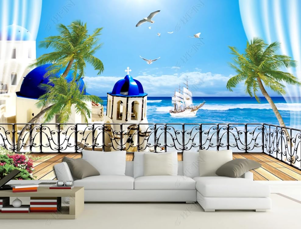 Poster Géant Mural Mer papier peint intissé paysage océanique pour chambre 250x175