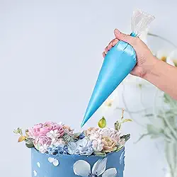 100 sacos de confeitar descartáveis, saco de confeitar antiexplosão de 40,6 cm para confeiteiro sem azulejos para bolos, cobertura de creme e suprimentos de decoração de biscoitos