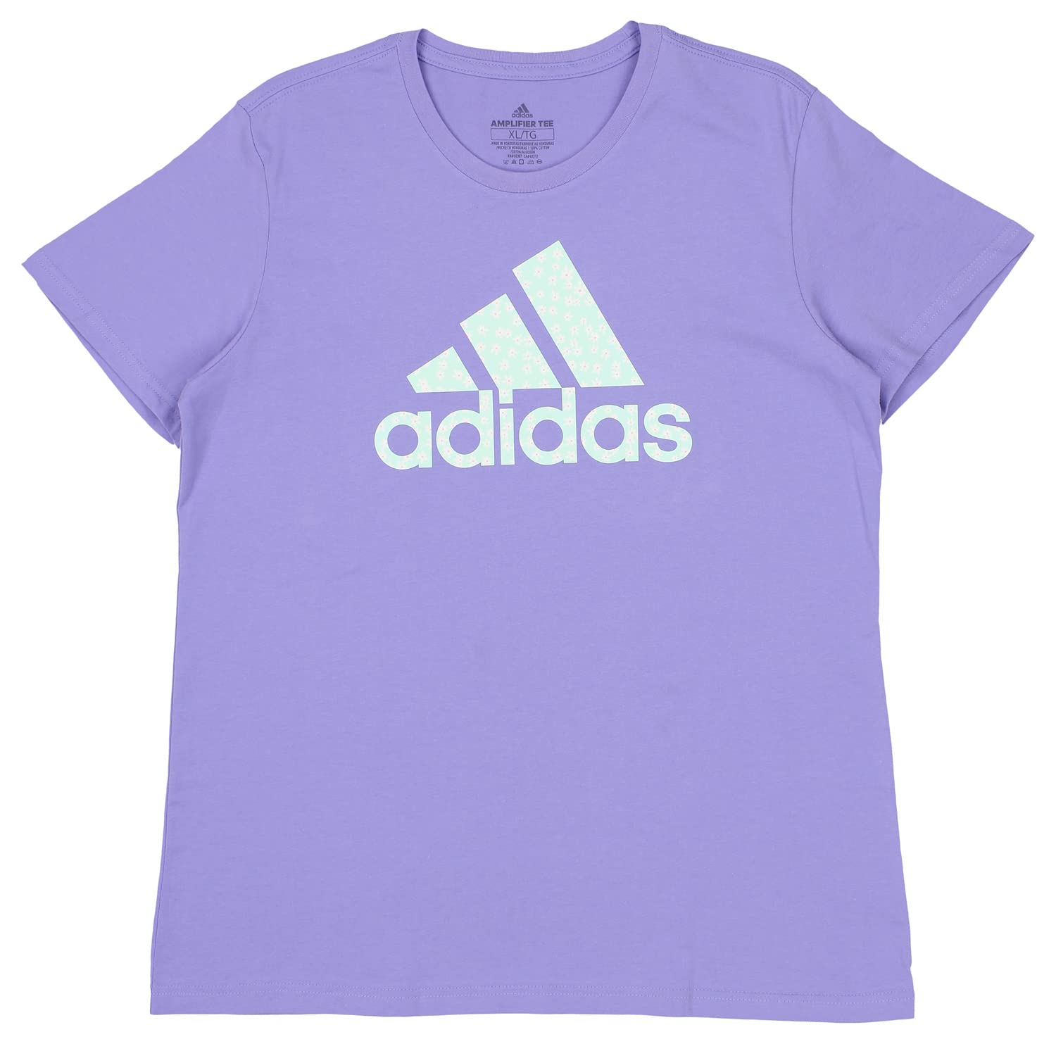 Adidas Floral Graphic Big Logo T-Shirt T-Shirt Donna