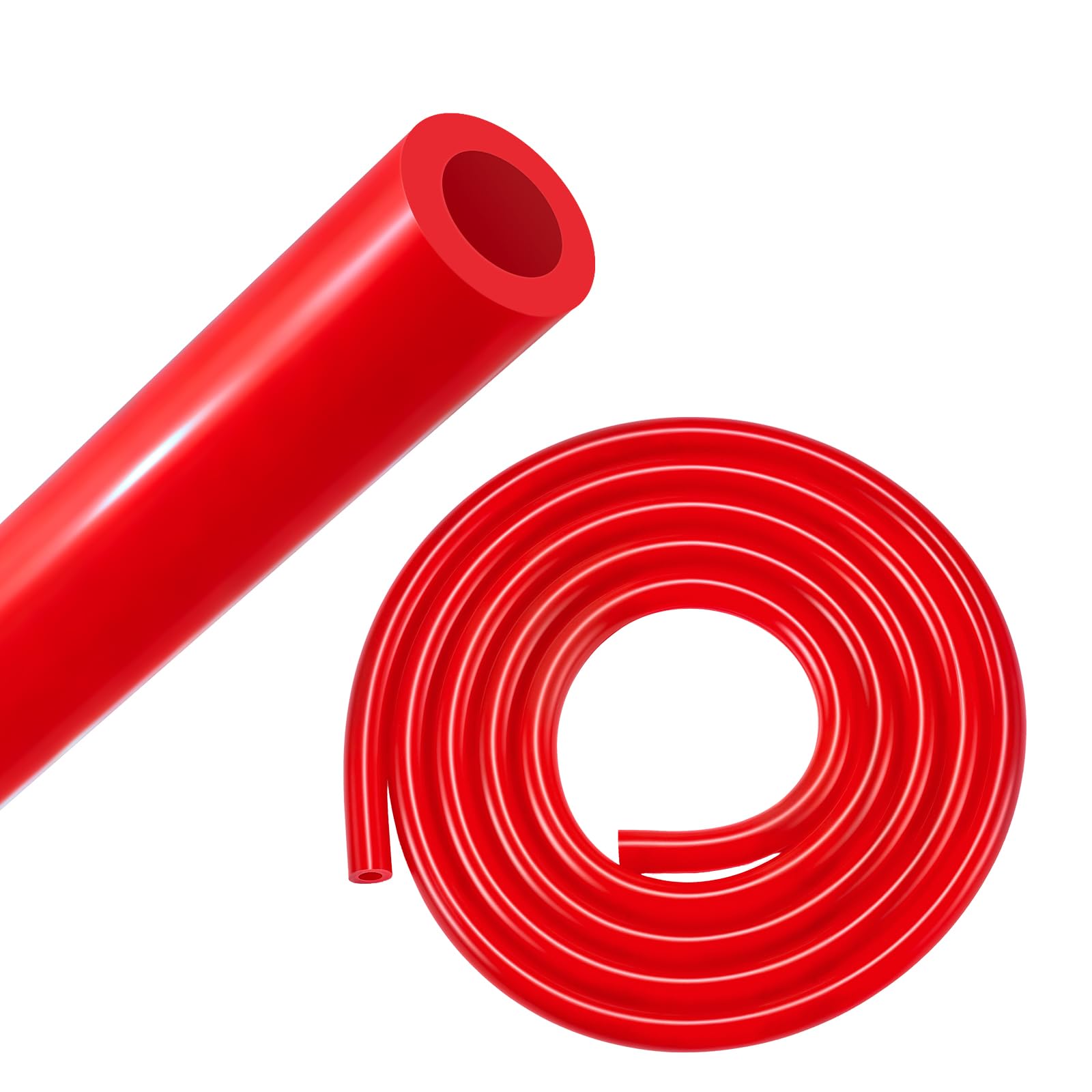 EVIL ENERGY 3/8 Silicone Vacuum Tubing Hose Line 5FT 130PSI Max Pressure Red (10mm ID)