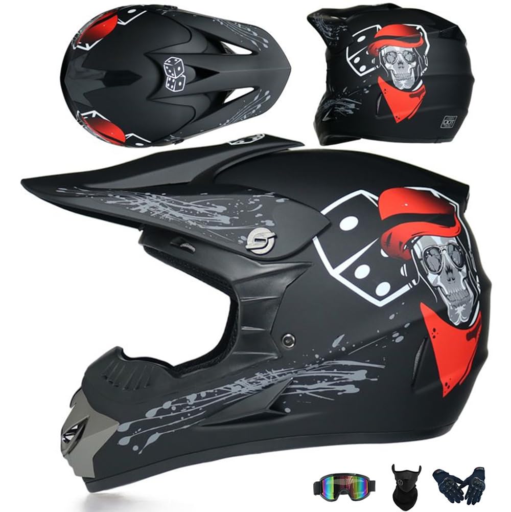 Motocross Helm Kinder Erwachsene Dirt Bike Offroad  Produktbild-Vorschau 11