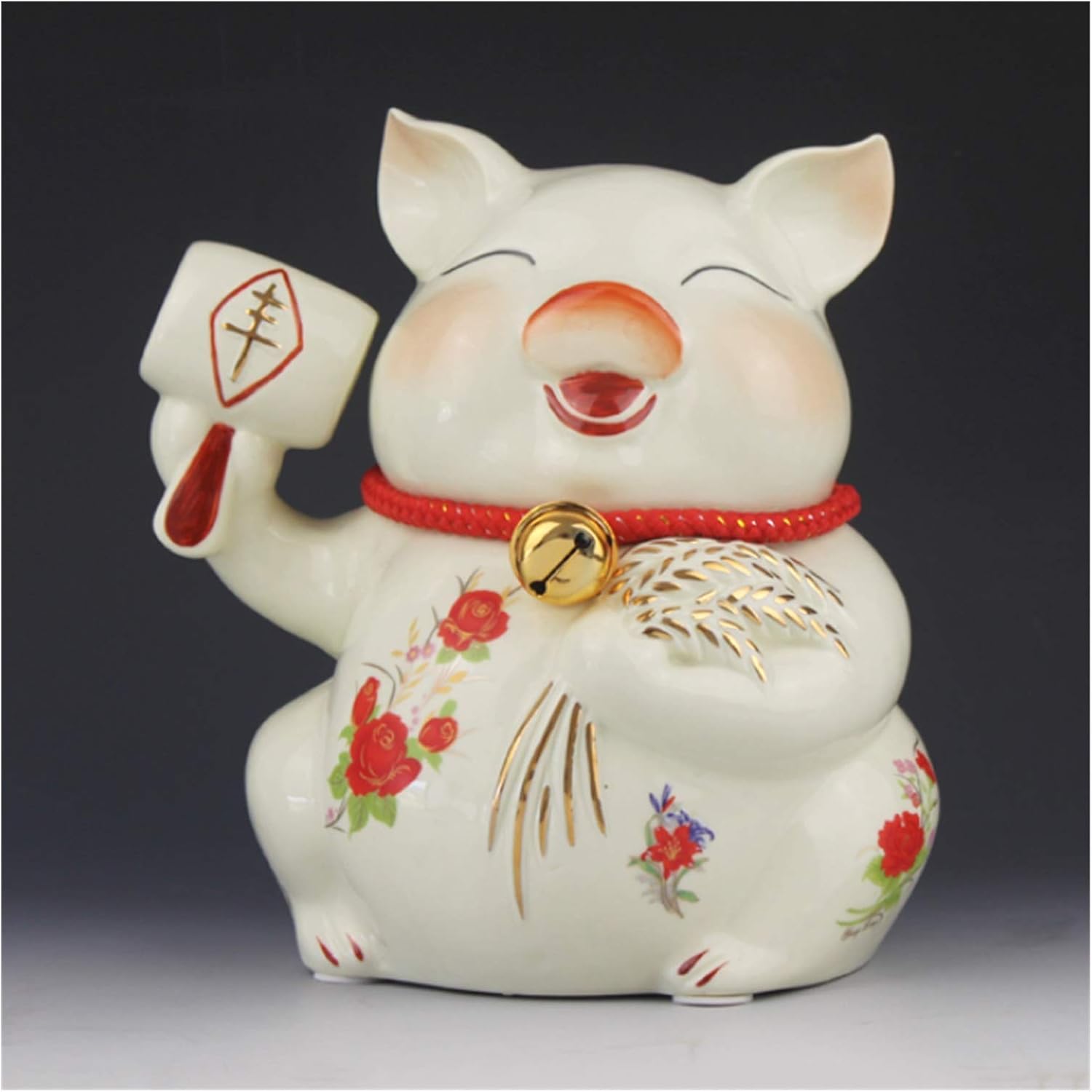 Amazon.co.jp 貯金箱 セラミックマネーボックス大容量マネーボックスクリエイティブかわいくて面白いコイン銀行店の家の装飾工芸品