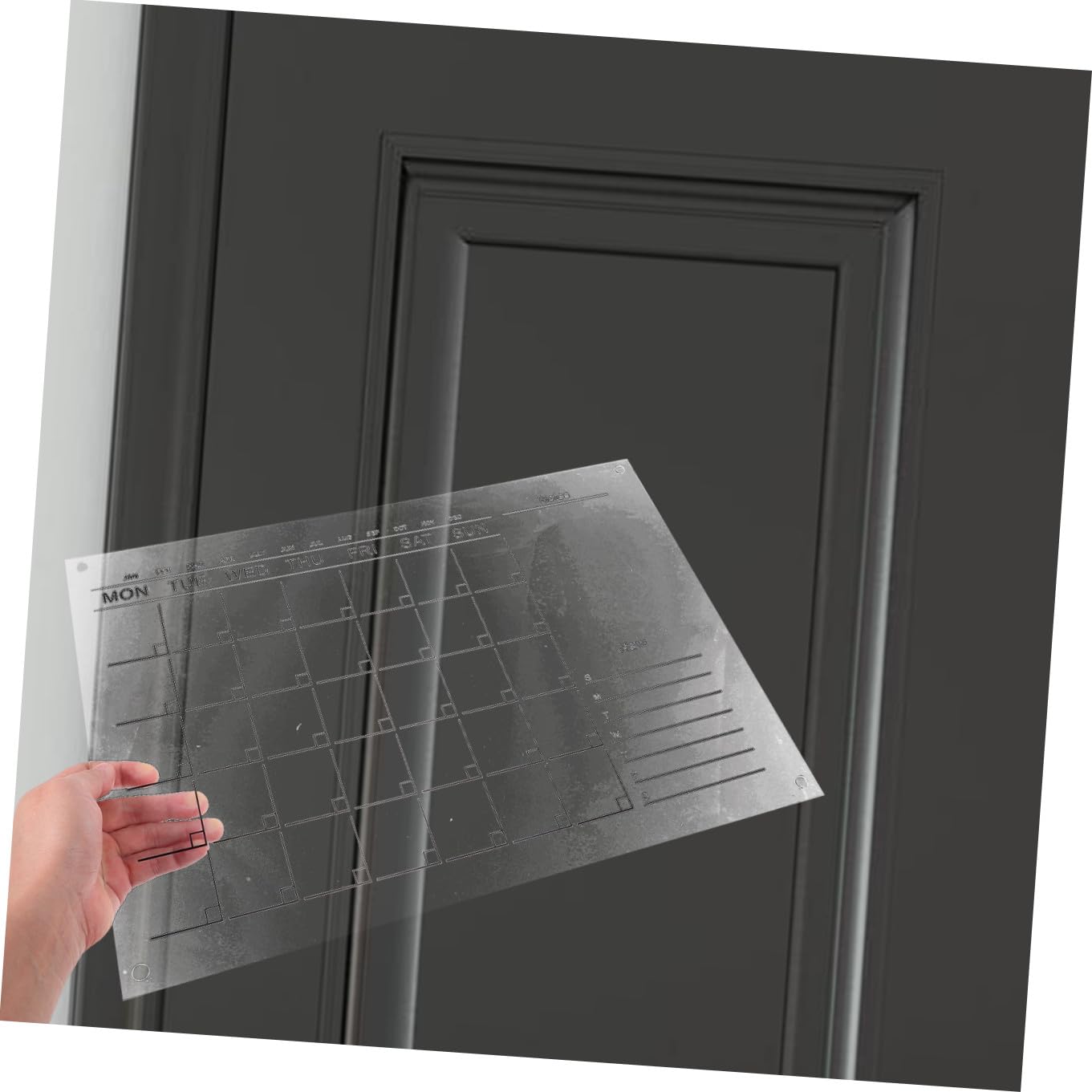 Hemobllo Lavagna Cancellabile a in Acrilico Pianificazione Settimanale Lavagna 30X40 Cm Accessorio Ufficio Multifunzionale
