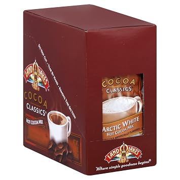 Land O Lakes Cocoa Mix, Arctic White, 1.25 Ounce Pack of 12