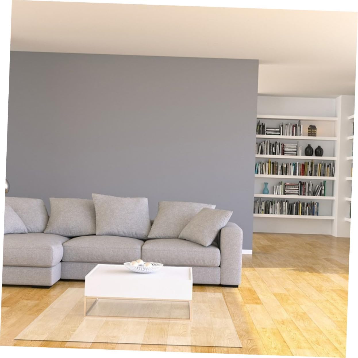 Vaguelly PVC Floor Mat Hard Floor Protector for Office and Home Scratch-Resistant Furniture Mat for Desk and Chair Use