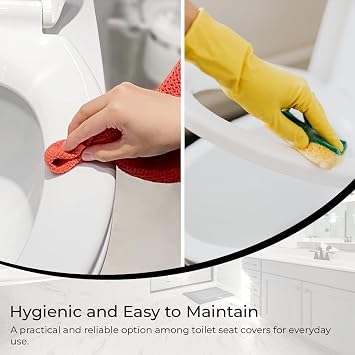 ARVO Soft Close Toilet Seat - Fits Most Standard Pans, Adjustable Bottom Hinges - Value Range Oval Light Weight Toilet Seat - White