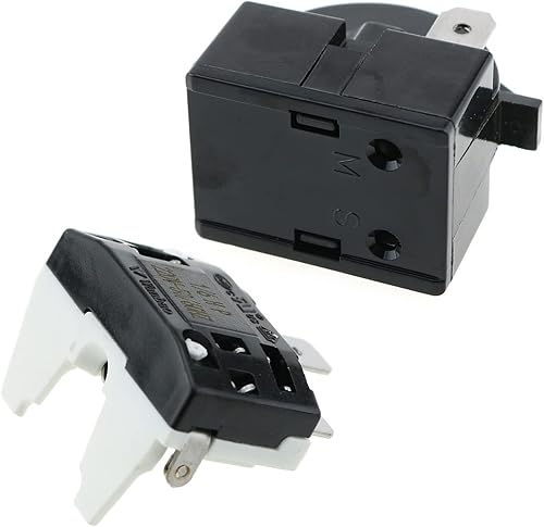Miniatura 5 de E-outstanding Accesorios para piezas de refrigerador, 1 juego de relé de arranque QP2-4.7 PTC 1 pin 4.7 ohmios y protector de sobrecarga de