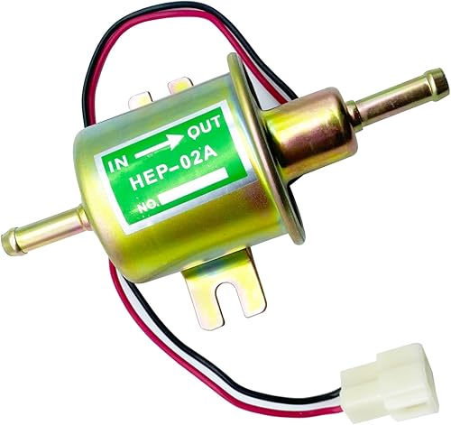 Miniatura 6 de QRYDWQ Bomba de combustible eléctrica universal de 12 V en línea diésel en línea en tanque con kit de instalación, gasolina sólida de metal o motor