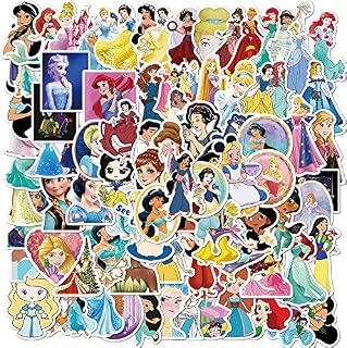 Stickers for Princess Cartoon 100PCS Princess Stickers for Water Bottles Sticker Packs for Hydroflask Skateboard DIY Decoration Laptop Gift Card Cars Bicycle,Kids Girls Teens and Adults