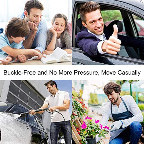 Image of WERFORU 4 Pack No Buckle Show Belt for Men Buckle Free Stretch Belt for Jeans Pants 1.38 Inches Wide