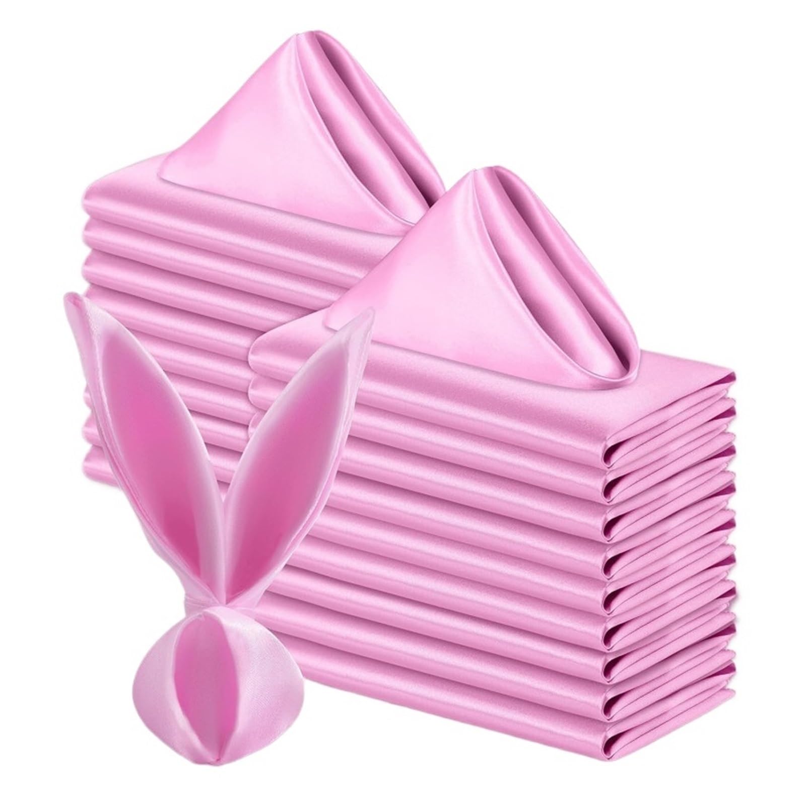 Silky Satin Cloth Napkins, Satin Dinner Napkins 36PC Square 30x30cm(Color 2)