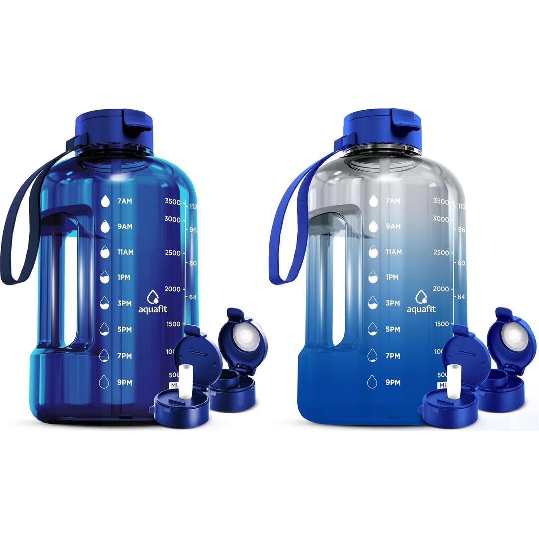 Amazon.com: AQUAFIT 2 Pack - 2 x 1 Gallon BPA Free Gym Water