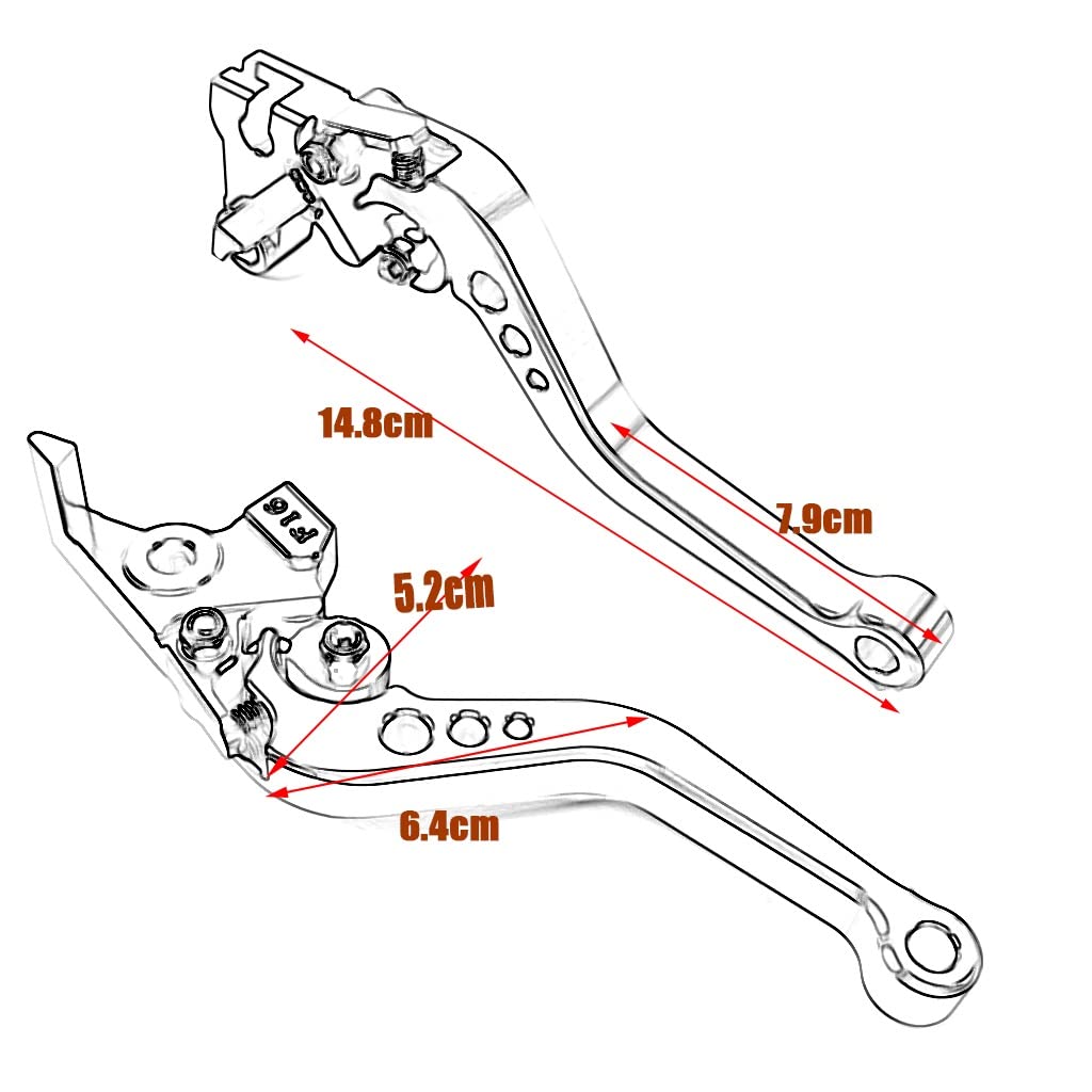 Leve Freno E Frizione Regolabili In Alluminio CNC Per Benelli 502C, 752S E TRK 502X | 6 Posizioni | Colori Disponibili