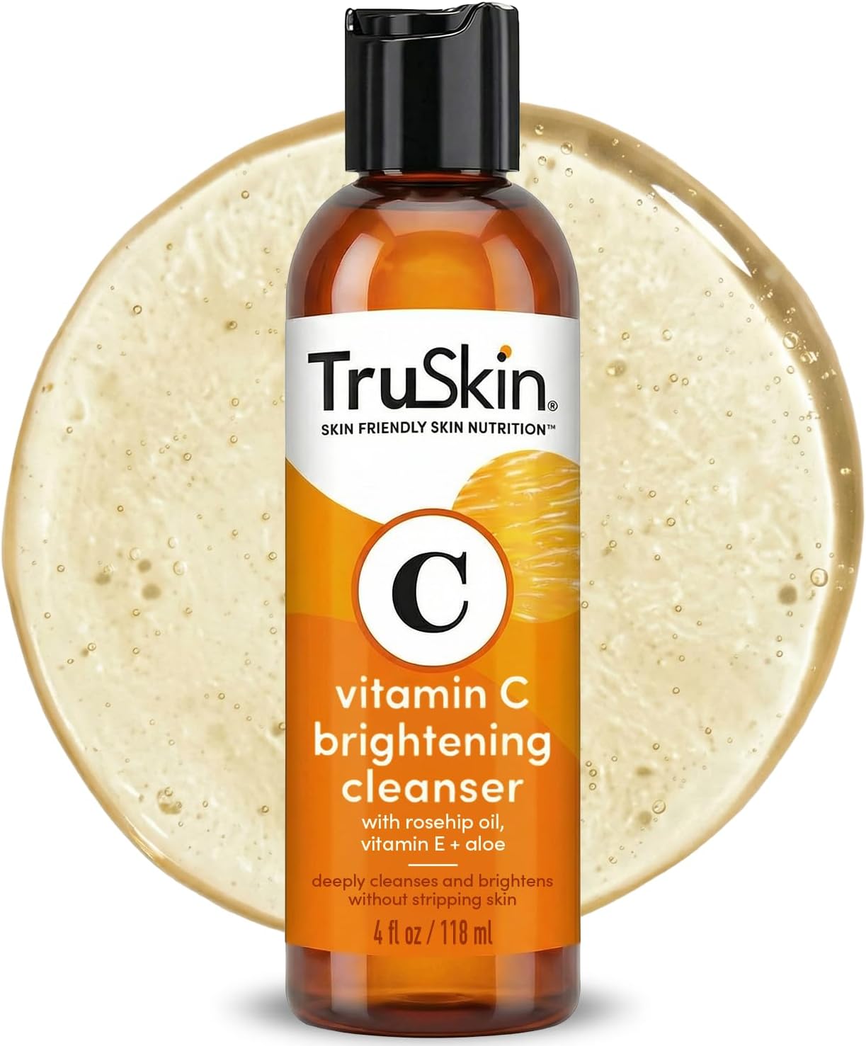 BEST Vitamin C Daily Facial Cleanser - Restorative Anti-Aging Face Wash for All Skin Types with 15% Vitamin C, Aloe Vera, MSM & Rosehip Oil