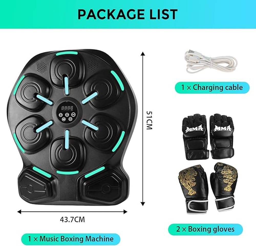 Guanti da Boxe Rossi con Riproduzione Musicale Bluetooth Esperienza | allenamento insieme all'attrezzatura da boxe per l'allenamento I guanti Pro Mex possono collegare il telefono per riprodurre