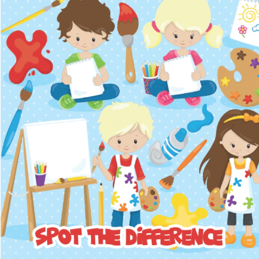 Spot The Difference: A Fun Search and Solve Puzzle Book for 3-6 Year Olds