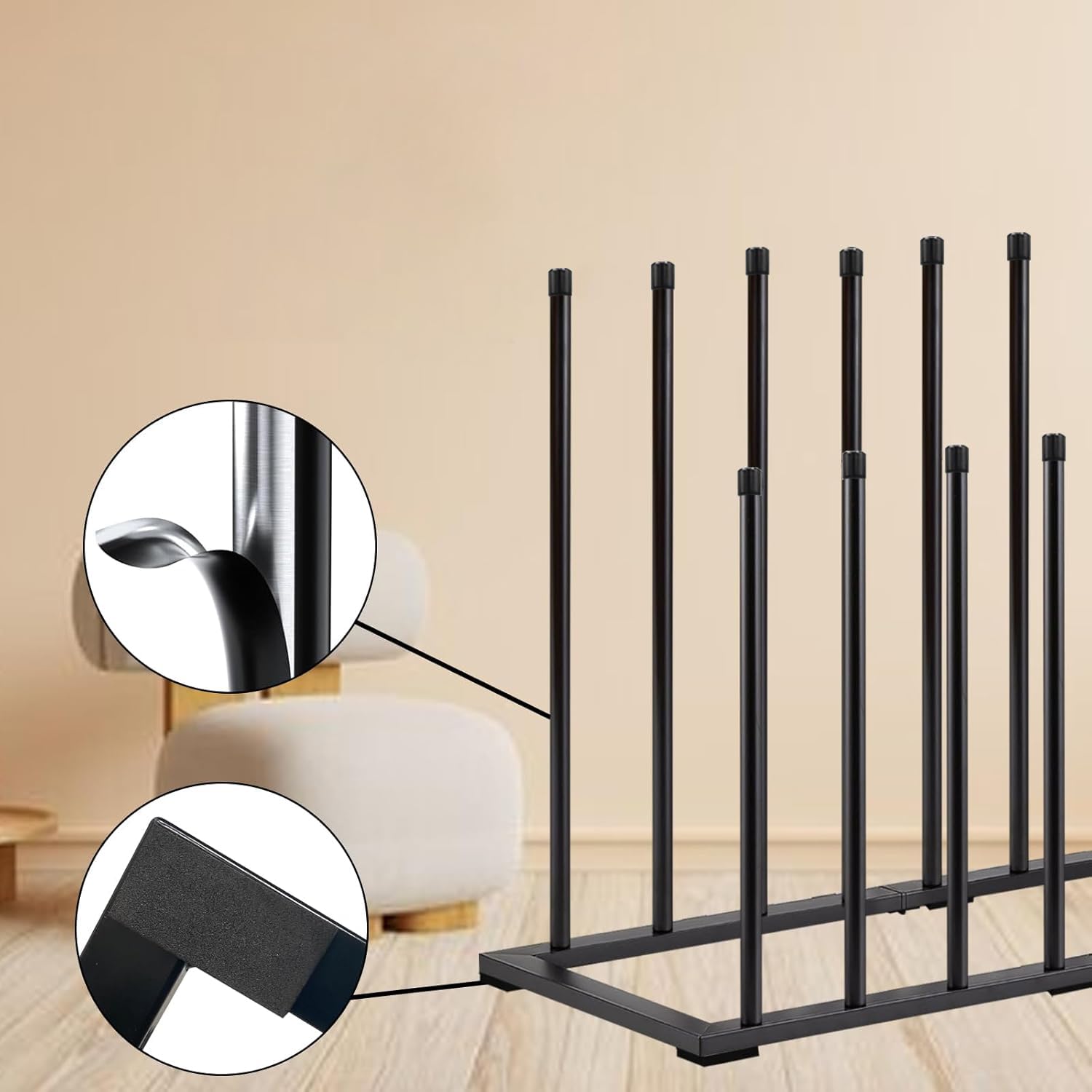 Schuhregal aus Metall, Schuhregal für Schrank, Schuh-Organizer für Schrank für 8 Paar, freistehende Schuhregale, Schuhschrank, Aufbewahrung für Eingangsbereich, Schlafzimmer, Terrasse, Outdoor, Flur Küche, Haushalt & Wohnen