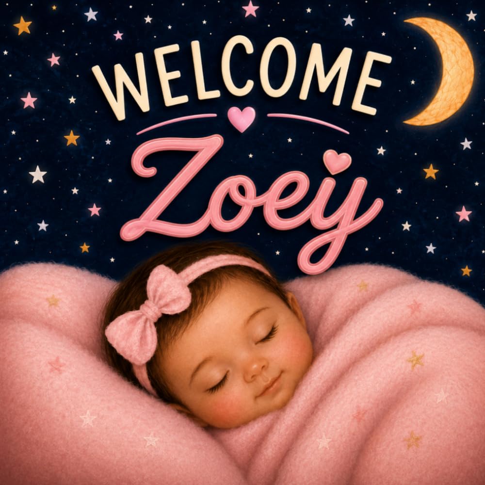 Welcome, Zoey: A Personalized Story to Celebrate and Welcome Newborn Baby (Three Hearts Baby Name Books (Zoey))