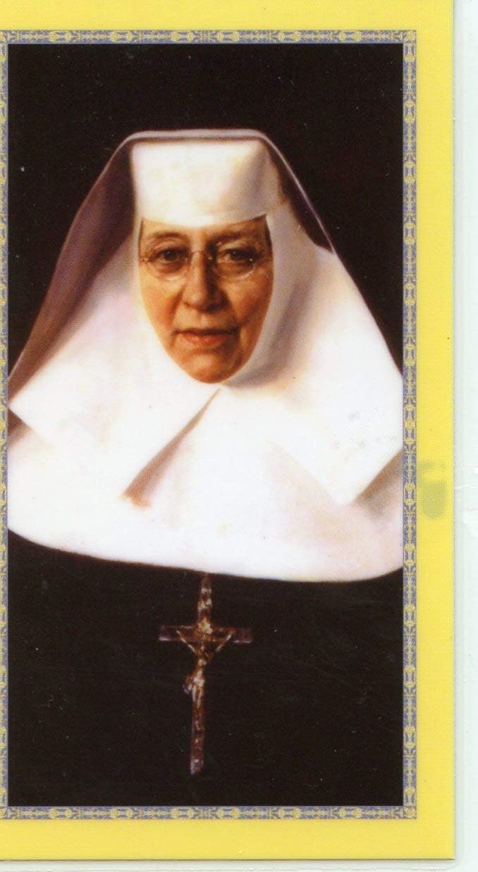 Autom co Prayer Honoring St. Katharine Drexel holy card - laminated - Pack of 25