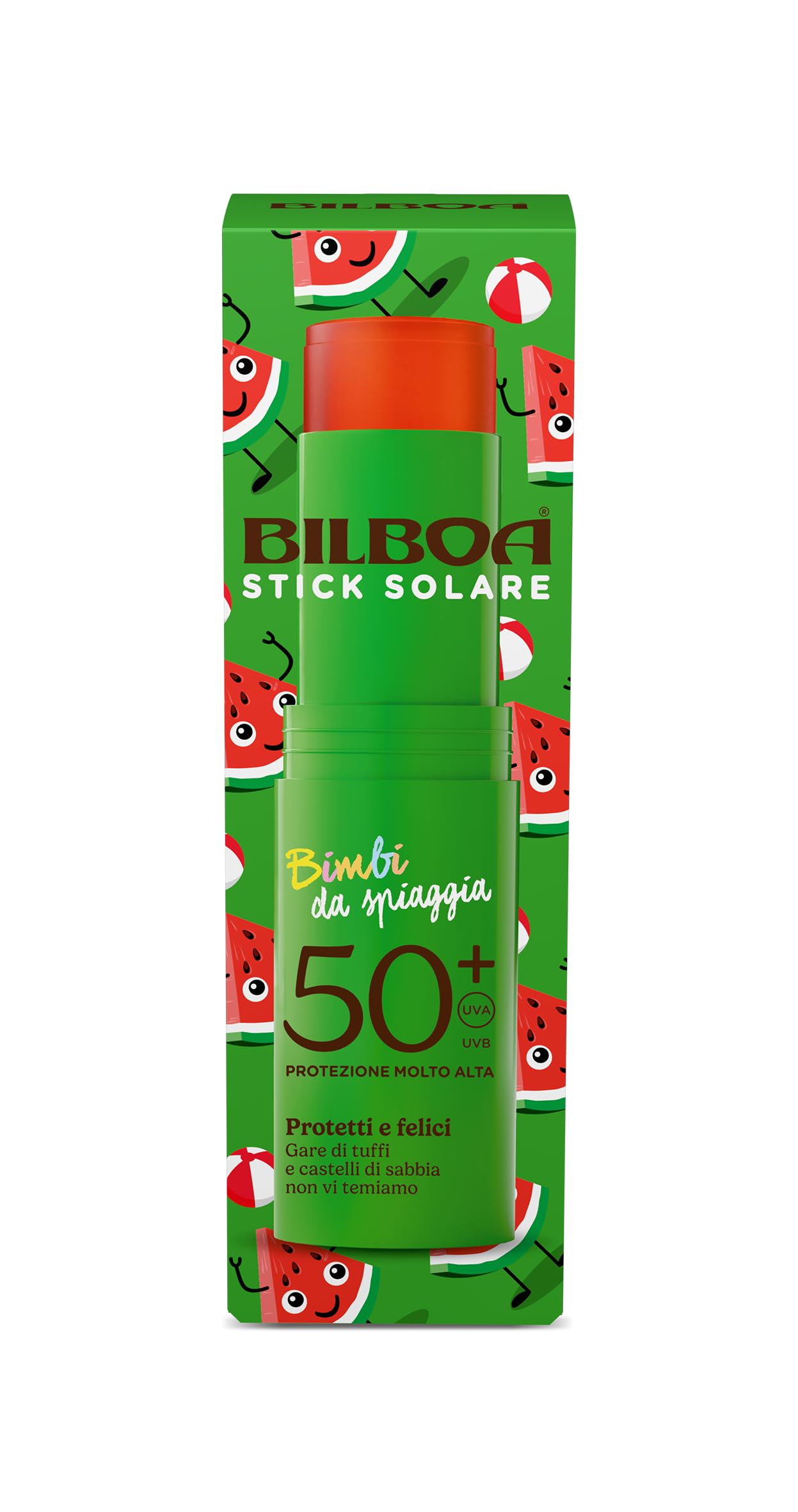 Bilboa Bimbi da Spiaggia Stick Solare SPF 50+ per Bambini Protezione Solare 10 ml