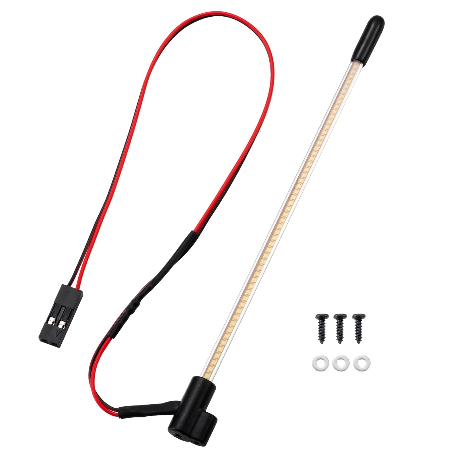 AXspeed RC Flagpole Beacon Light Universal 1/24 & 1/18 LED Light Compatible with TRX4-M Scx24 RC Crawler Car (Blue)
