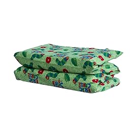 KinderMat + Eric Carle Kinderbundle - The Very Hungry Caterpillar - Full Nap Mat & Washable Cover, Special Edition - 47 x 22, Value Bundle, Great for Daycare & Family Households