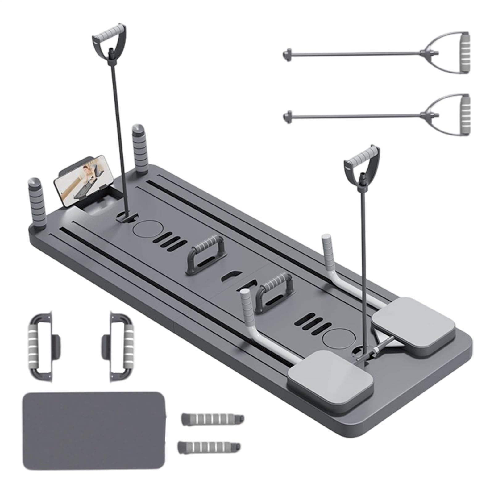 Pilates Reformer | Allenatore addominale e macchina per Pilates Reformer | Accessori per la ginnastica domestica a casa con cinghie Attrezzatura per l'allenamento della forza