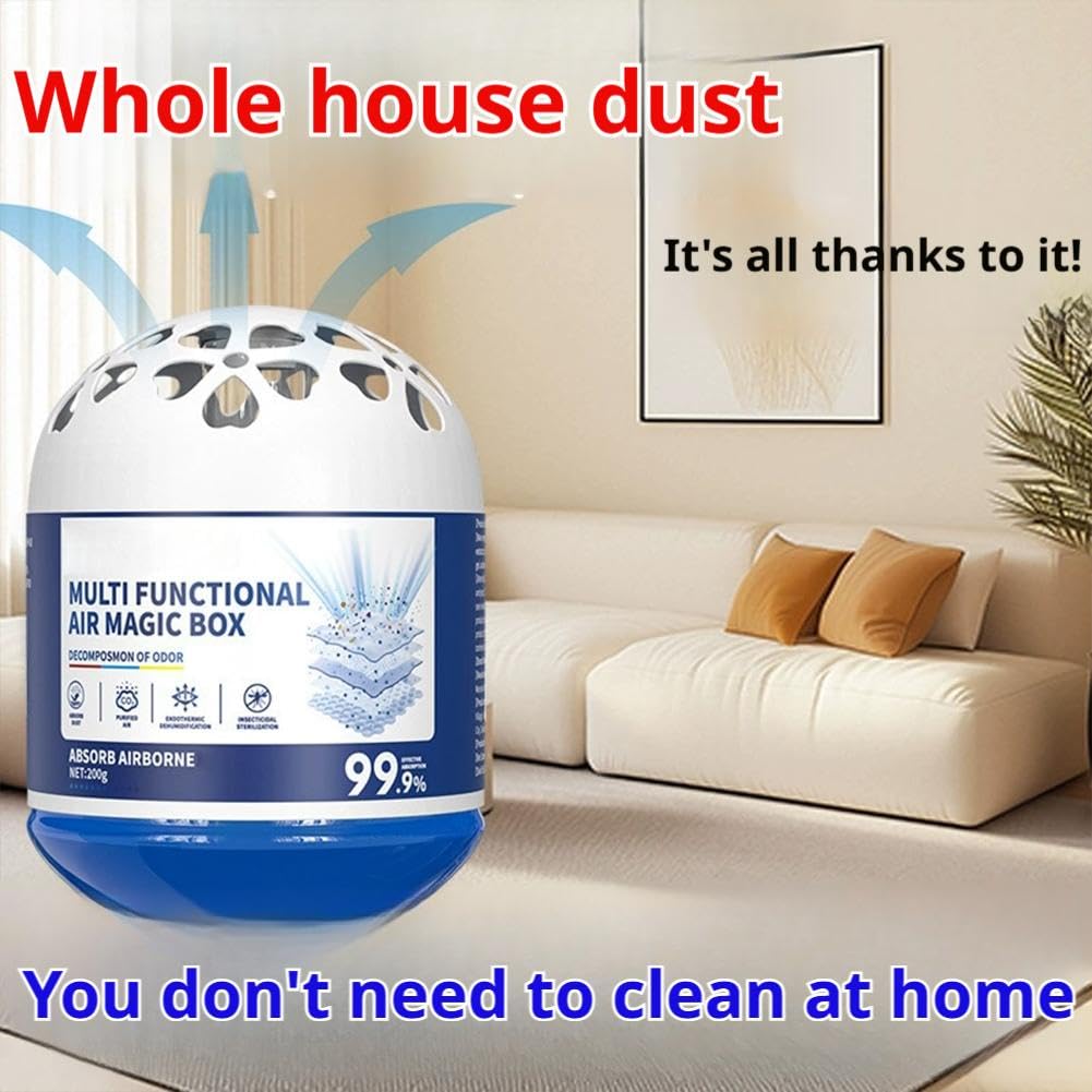 1/2/3pcs Multi Functional Air Magic Box Indoor Air Purification Dust Removal Magic Box,Automatic Dust Collection Multi-Functional AirMagicBox,Long-Lasting Freshness for Home Kids Pets Areas