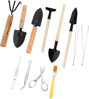 10pcs Gardening Kit for Succulents and Indoor Plants Mini Planting Tools Set with Soil Detecting Device for Transplanting and Caring for Flowers and Bonsai