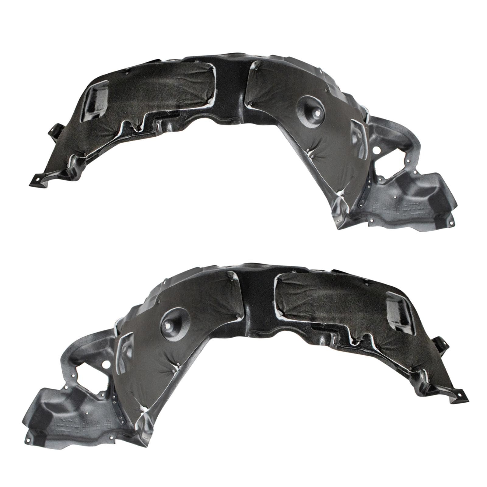 TRQ Front Inner Fender Liner Set Compatible with 2006-2008 Lexus IS250 IS350 LX1250112 LX1251112