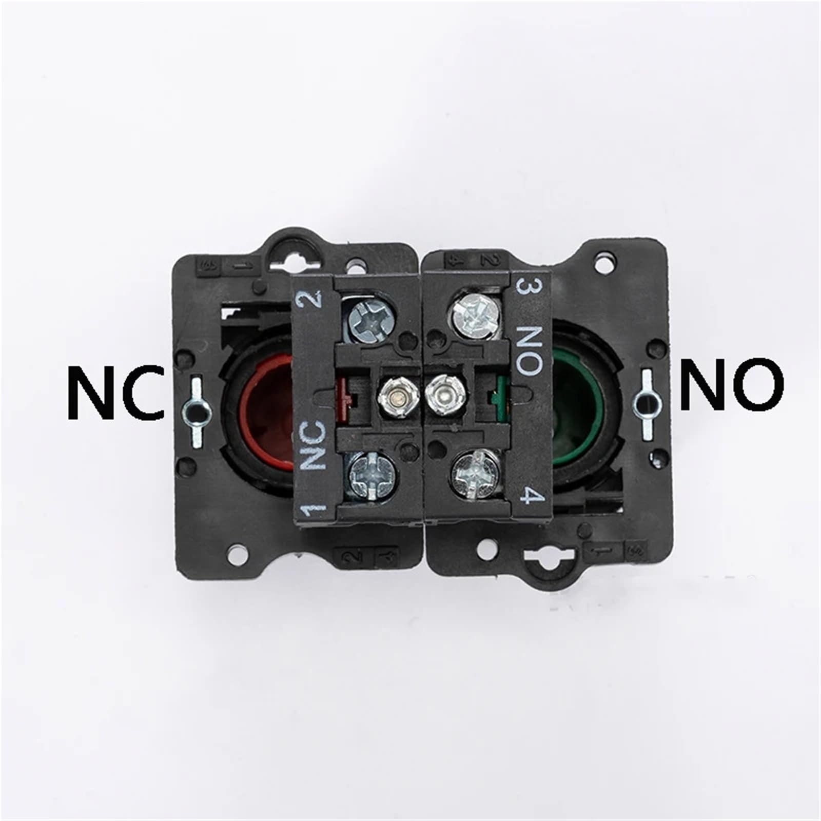 Interruptor de botón de plástico de XB2-EA de 22mm, inicio/parada, flecha blanca y negra, 10A/415V, reinicio automático/momentáneo, 1 Uds.(Silver)