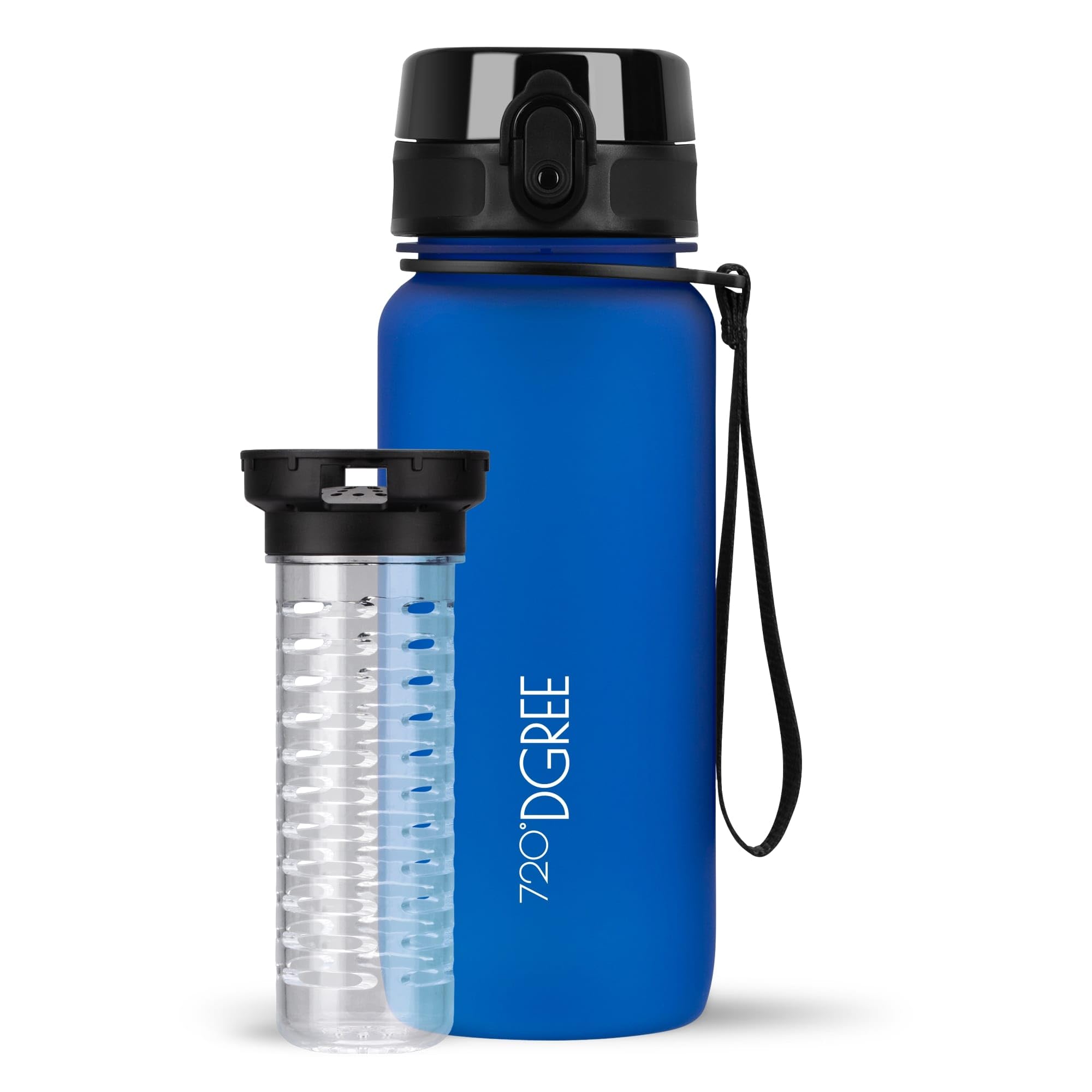720°DGREE Botella Agua 1 Litro “uberBottle“ - Tamiz-Fruta, softTouch - Sin BPA, Prueba de Fugas, Reutilizable - Cantimplora, Water Bottle ideal para Deporte, Fitness, Gimnasio, Senderismo, Ciclismo — view 91