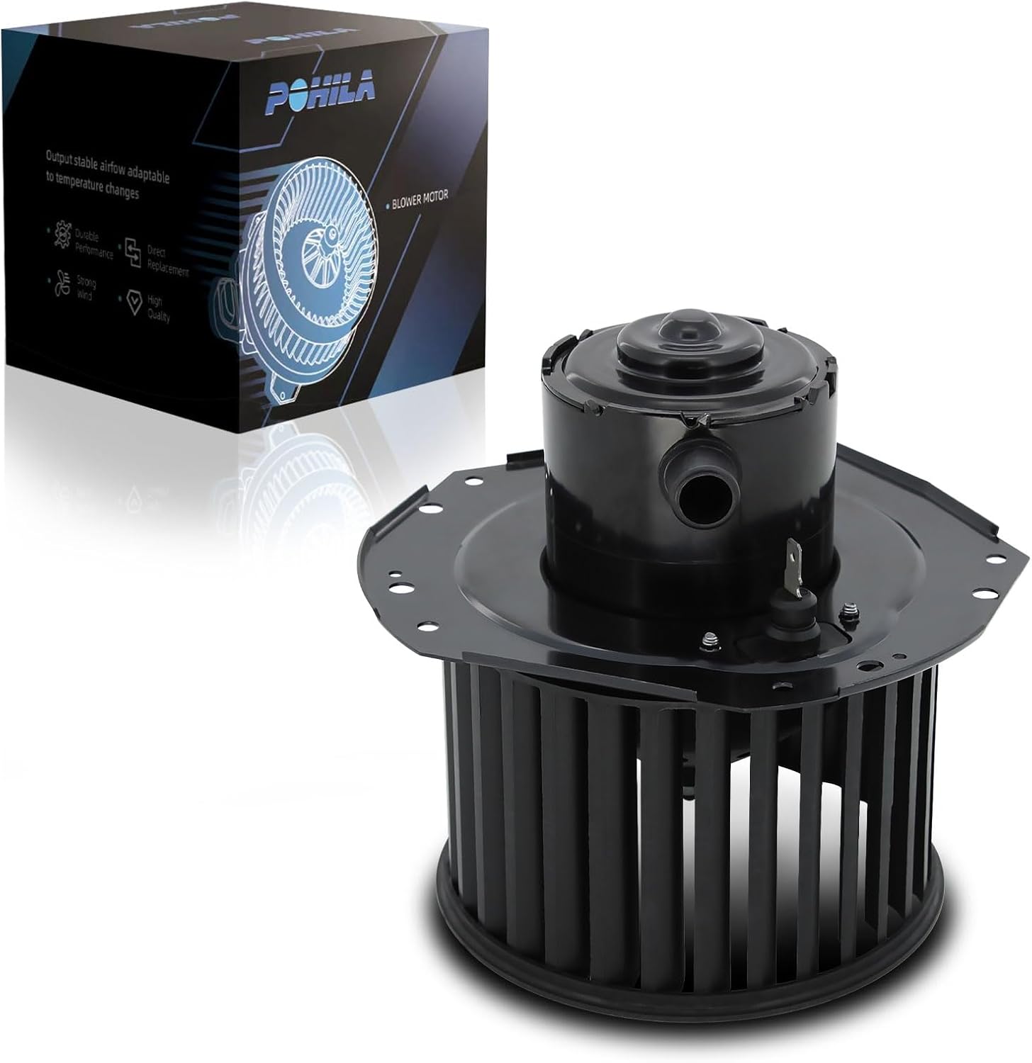 Front Side HVAC Heater Blower Motor 700091 Assembly Replacement for Chevy & GMC Vehicles - Blazer, Yukon, C1500/C2500/C3500/K1500/K2500 (Suburban), R1500/R2500/V1500/V2500/K25/K15 Suburban