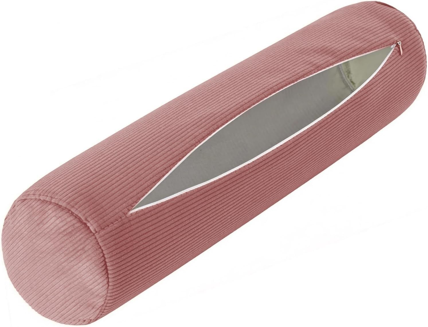 Neck Roll Pillow Case Cover Only - Cervical Pillowcovers with Zipper Cylinder Soft Bolster Pillowcases for Cylindrical Cushion(6,70x20cm/28x8")