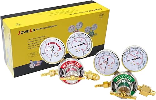 Reguladores de Oxígeno y Acetileno, Conexiones de Entrada CGA540 y CGA510, Medidores de Gas de Soldadura, Juego de Reguladores de Oxígeno y Oxígeno