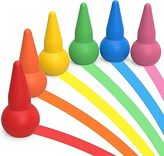 Kids Stylus Pens for Touch Screens - StylusHome Stackable Crayons Stylus Pen, Fun Stylus for Toddlers, Compatible with iPhone iPad Air Mini Pro, Kids Edition Tablet, Android Tablet (6 Pack)