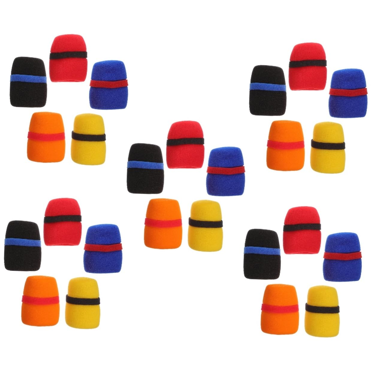 Gadpiparty 25 Piezas cubierta del micrófono cubierta para micrófono cubiertas gruesas para micrófono Accesorios de micrófono Cubierta de esponja de micrófono parabrisas del micrófono espesar