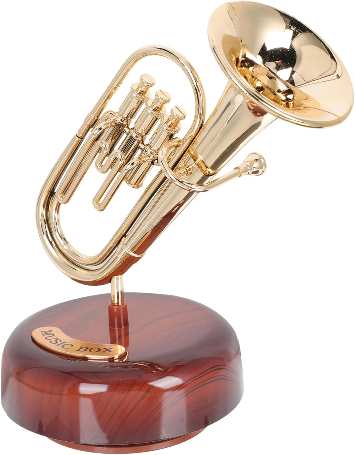 SOLUSTRE Retro Music Box Ornament Plastic Adornment for Desktop Decor Creative Musical Instrument Model